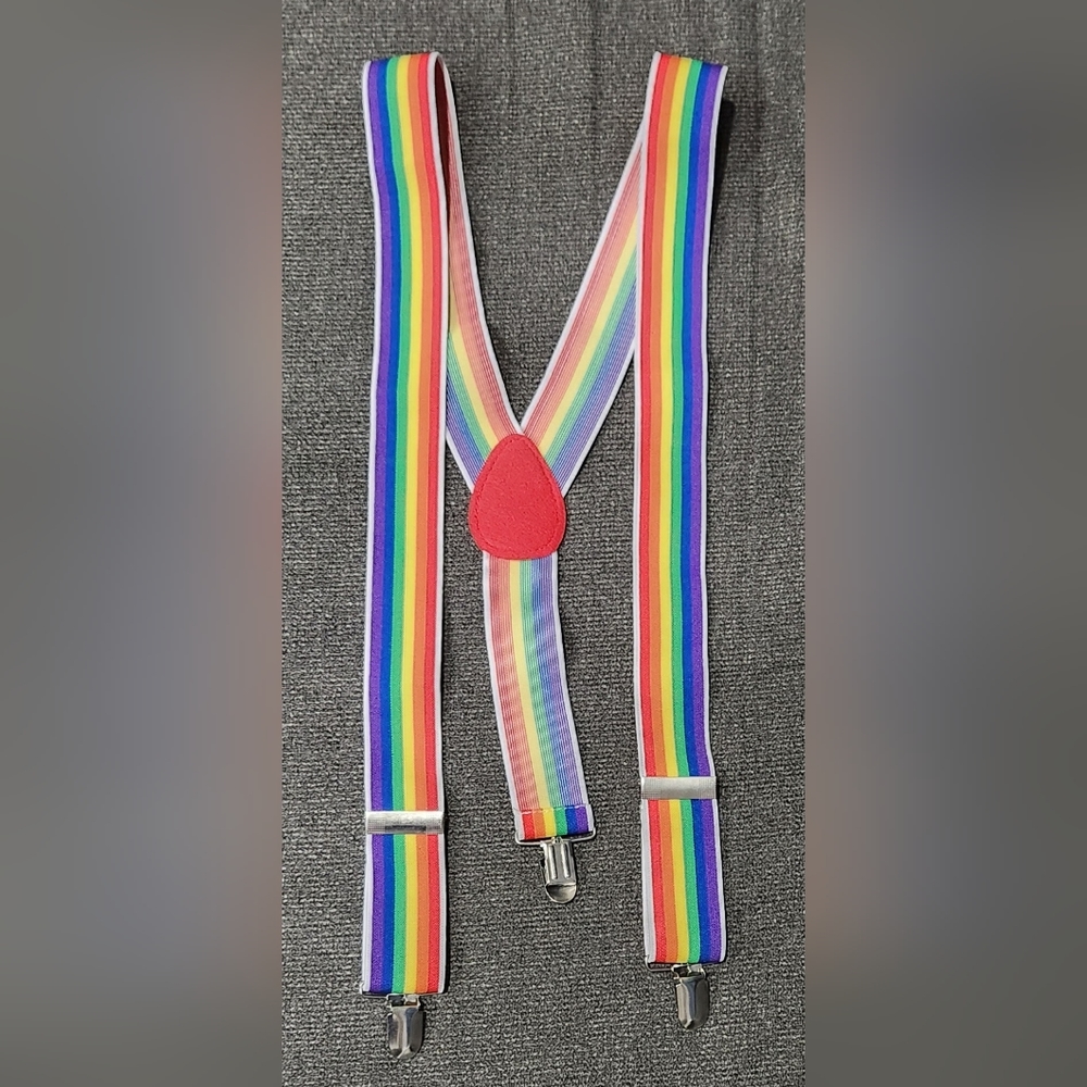 Basic rainbow suspenders Unisex